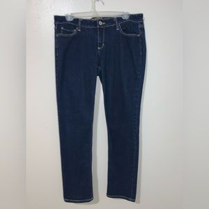 Arizona Jean Co. Normal/High Rise Skinny Fit Jean. Super skinny Dark Wash Jeans